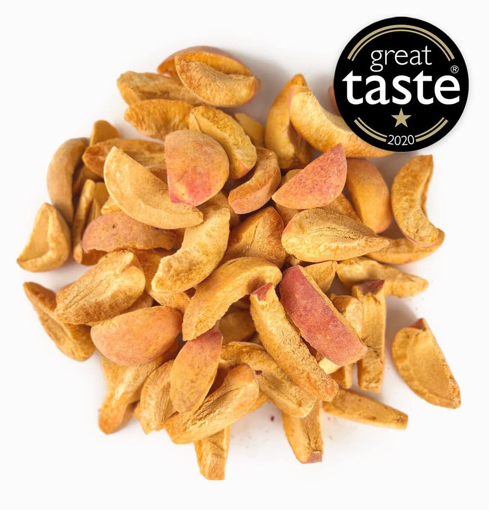 Caise liofilizate BRIX | Caise naturale, uscate 85 g | Premiul Great Taste pentru fructe uscate, uscate | Fără OMG, fără gluten, vegan, vitamine conservate Produse deshidratate Naty Shop