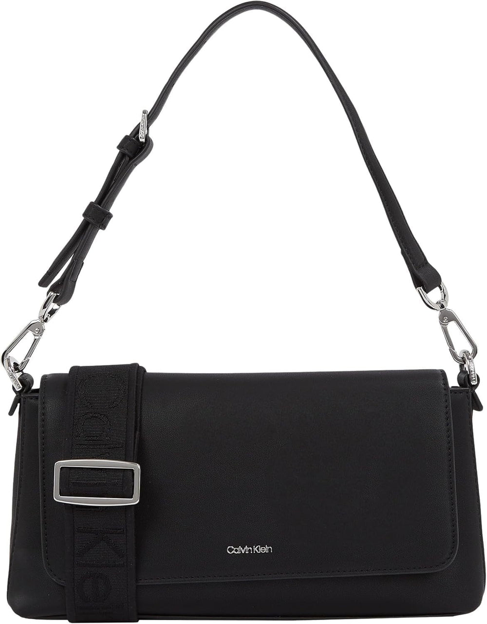 Calvin Klein Women's Shoulder Bag Must Convertible Detachable Strap, Black (Ck Black), One Size Genti Femei Naty Shop Titlu implicit