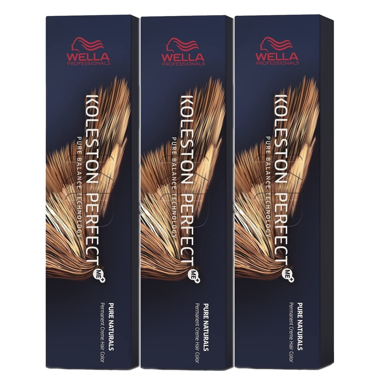Set de 3 Wella Koleston Perfect ME+ 7/03 Blond mediu auriu natural 60 ml Vopsea pentru par Naty Shop Titlu implicit