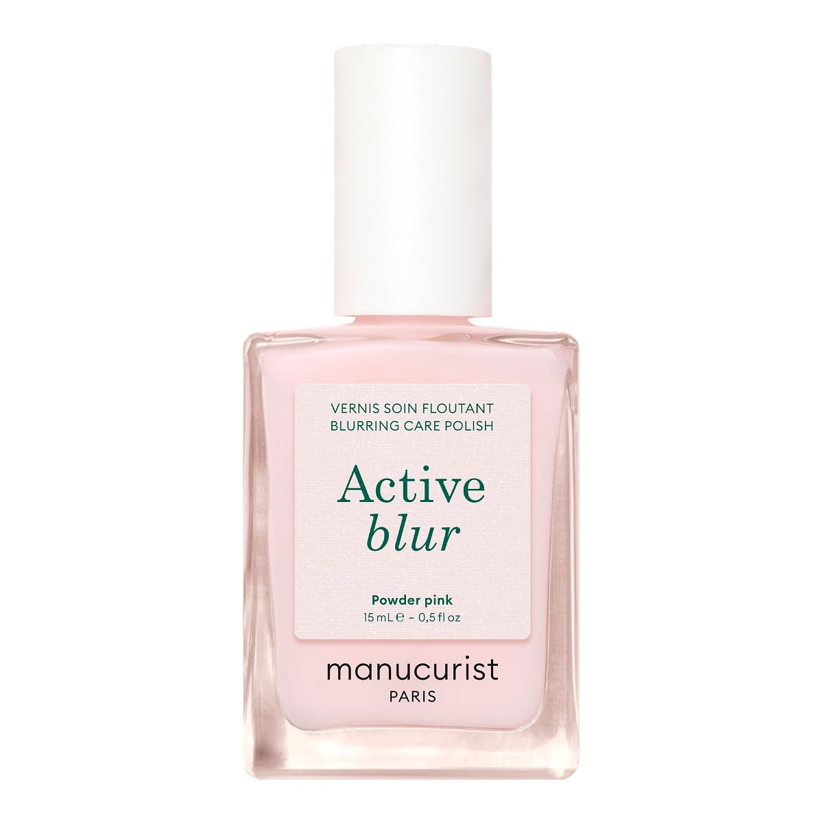 MANUCUIST Nail Care Repair Active Glow Frambuesa (Rosa) Bio-Based: Almendra dulce, Frambuesa, Esmalte de uñas nutritivo y brillante, Efecto rosa transparente - Esmalte de uñas nude