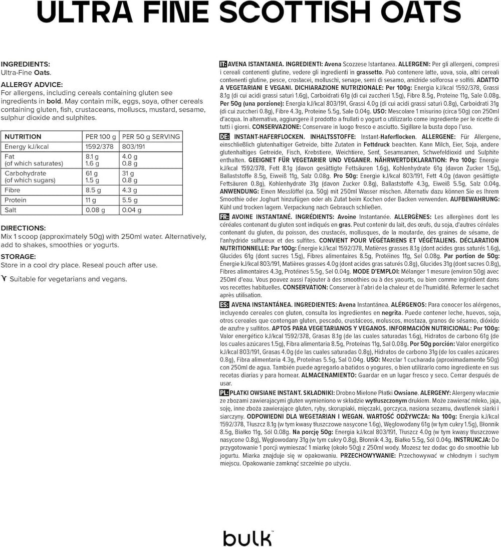 Avena Molida Fina Cereales Naty Shop