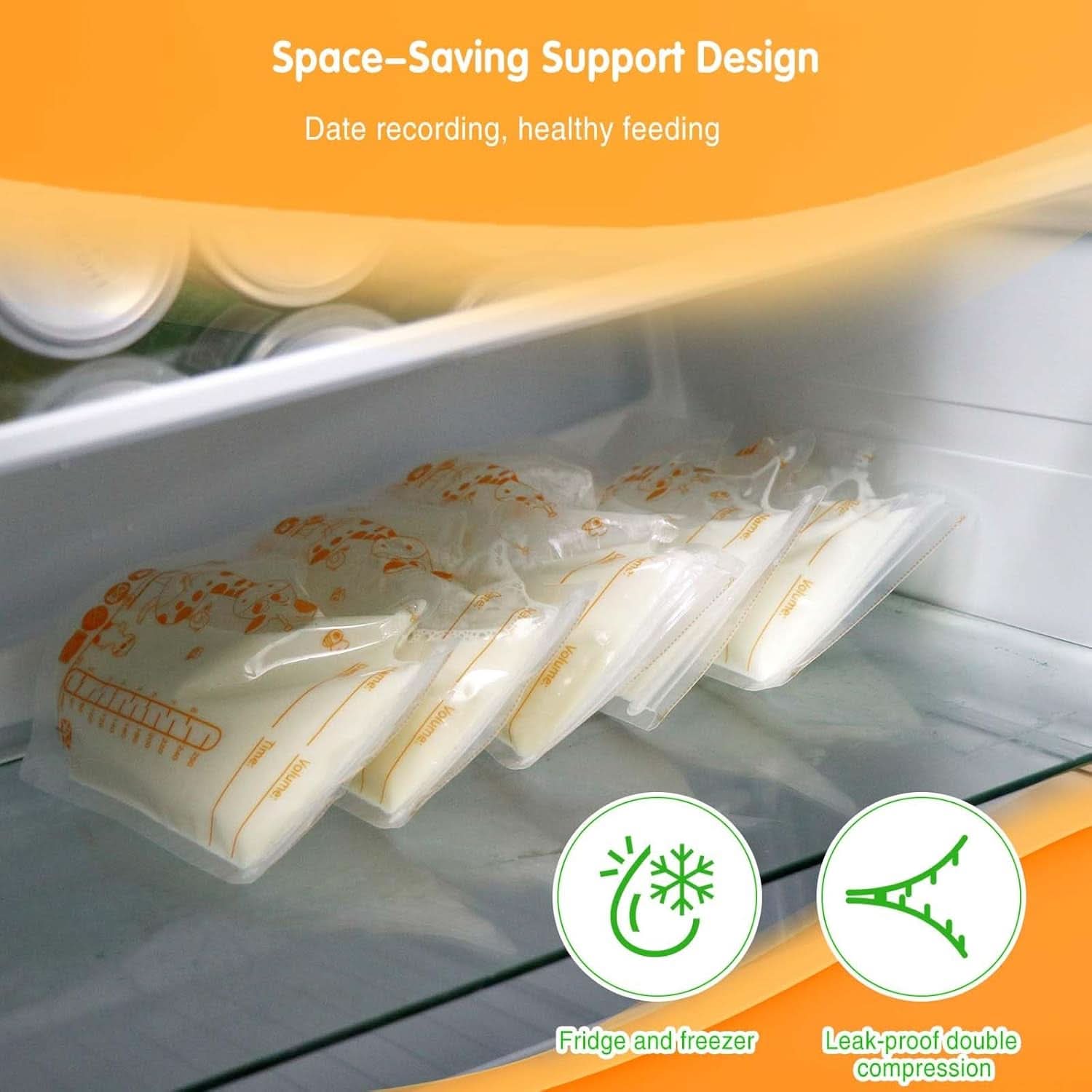 Vinabo 50 Stück Muttermilchbeutel, 250Ml Bpa-Free Muttermilk Storage Bag, Milchbeutel Für Muttermilch Mit Ausgießer Für Das Stillen, Selbststehender, Kann Eingefroren Werden, Vorsterilisiert Accesorios Alimentación y Lactancia Baby Naty Shop