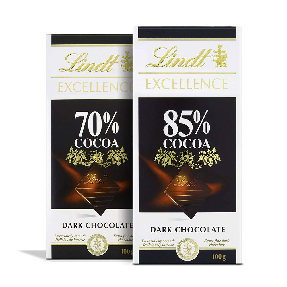 Chocolate Lindt | Barra EXCELENCIA 85% Cacao | 100g | Chocolate extra oscuro | Barra de chocolate vegana