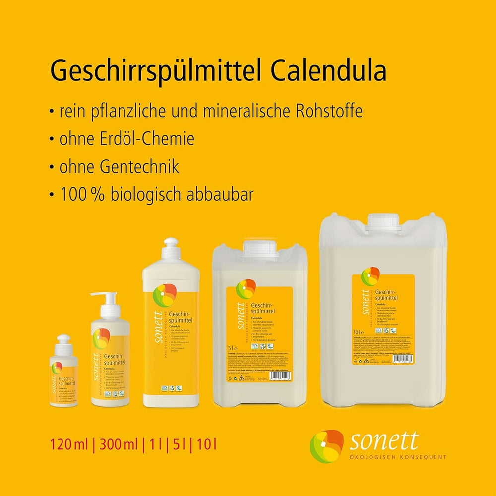 Lichid de spălat vase Sonett Calendula, 300 ml Detergenti Bucatarie Naty Shop