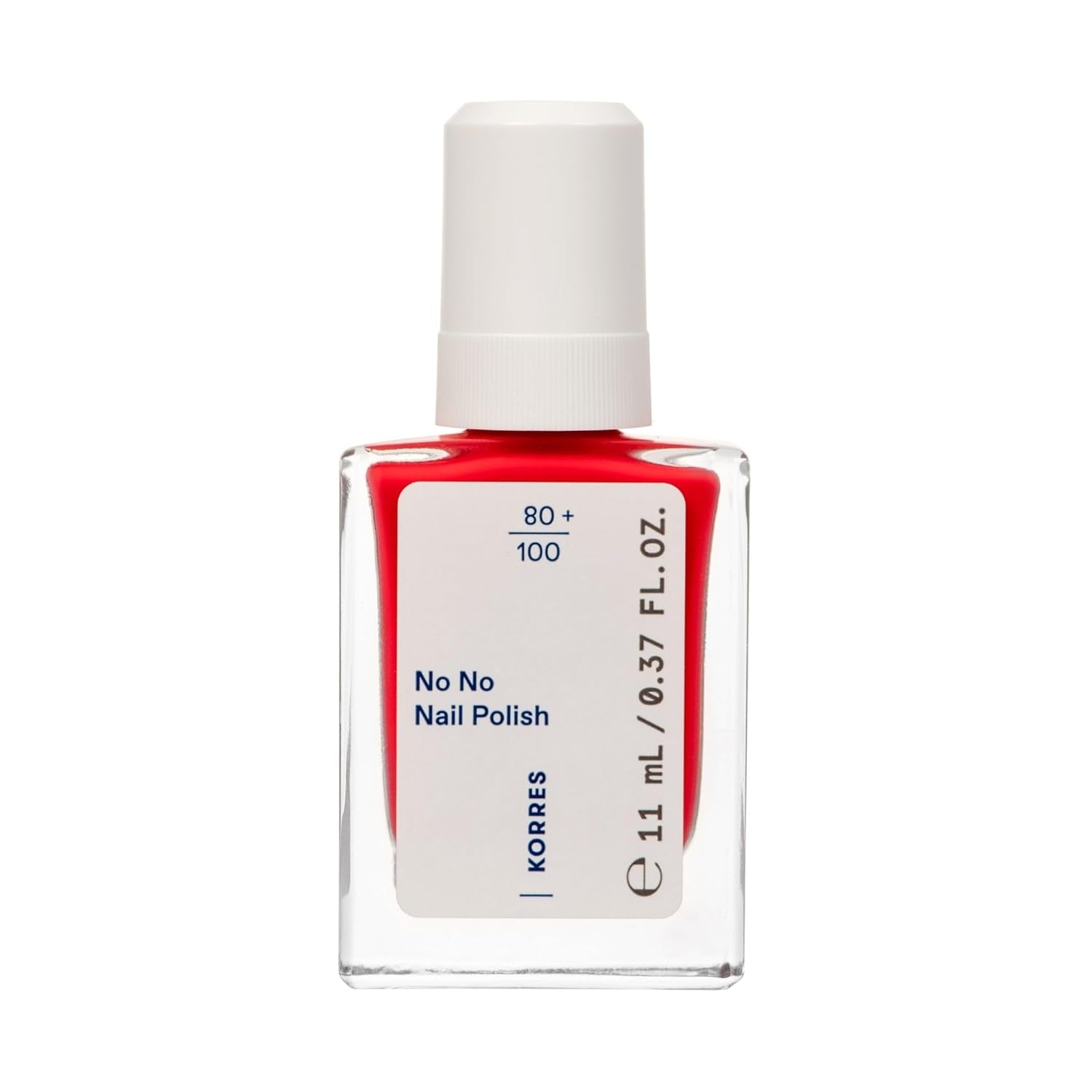 KORRES No No base de esmalte de uñas - base 10% vegana sin liberación, para un color duradero y resistente a las astillas, 11 ml - uñas cuidadas de forma natural, sin sustancias nocivas