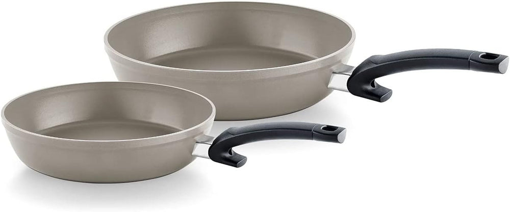 Fissler Ceratal Comfort, sartén cerámica antiadherente - inducción Ollas y Sartenes Naty Shop Set de 2 sartenes con diámetros de 24 y 28cm