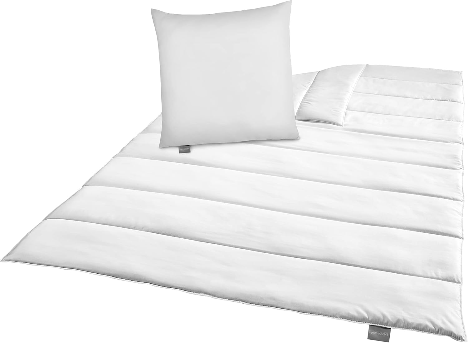 Juego de cama Traumnacht Green - Edredón para todas las estaciones 135X200 Cm + almohada 80X80 Cm, duradero con funda de microfibra, fabricado según el estándar de calidad alemán Edredones y edredones Naty Shop Juego de cama para todas las estaciones (manta + almohada 80X80) 135 X 200