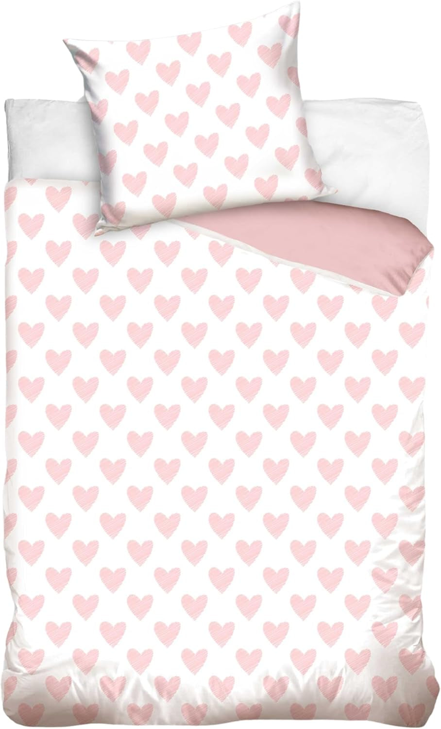 Juego de cama infantil, animales, 100% algodón con cremallera Ropa de cama - infantil Naty Shop Hearts