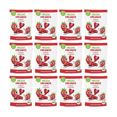 Chips de Frutas Bio "100% Fresa" Chips de Frutas Fresa Liofilizados (12 x 12g) y Nuevas Flips Crujientes de Maíz y Zanahoria Bio, Snack Bio, A partir de 1 año, (9 x 30g) 270g