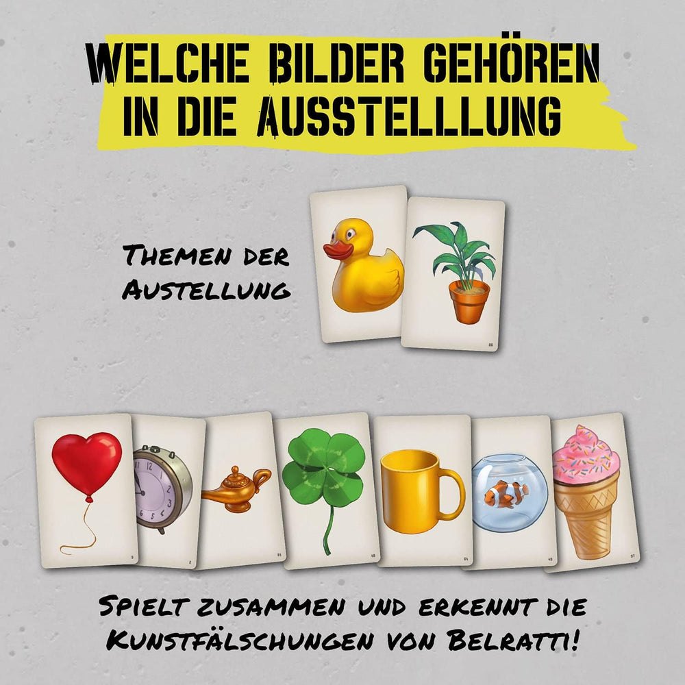 KOSMOS 683320 Belratti, ¿Es esto arte o puede ser este el camino? Juego de cartas, juego cooperativo de combinación de imágenes, de 3 a 7 jugadores, de 8 años en adelante