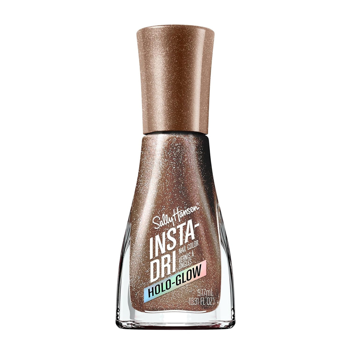 Esmalte de uñas Insta-Dri Holo-Glow, fácil de usar, duradero, hermosos colores, fácil de aplicar, sin astillas, 19 ml