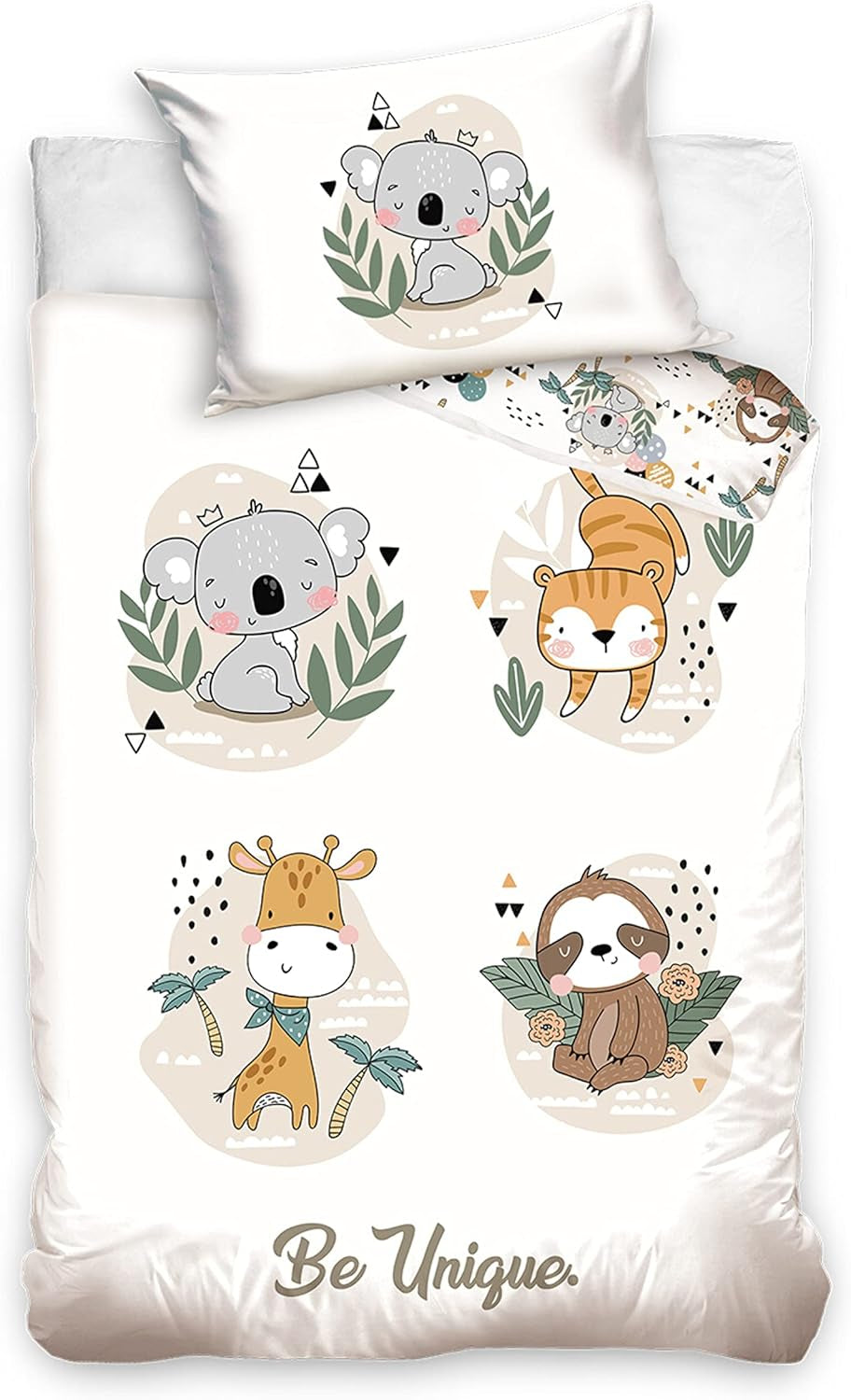 Ropa de cama para niño, varios motivos, 100% algodón Ropa de cama infantil Naty Shop Animales