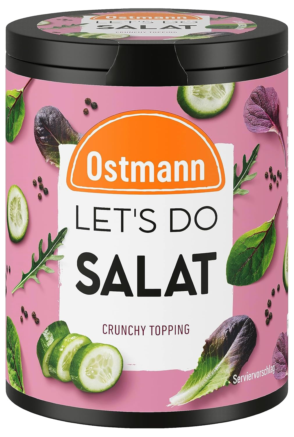 Ostmann Gewürze - Hagamos aguacate | Salsa para aguacate, guacamole o tazones | Cobertura crujiente con galletas, queso crema y sésamo negro | 70 g en barra de reciclaje Metalldose