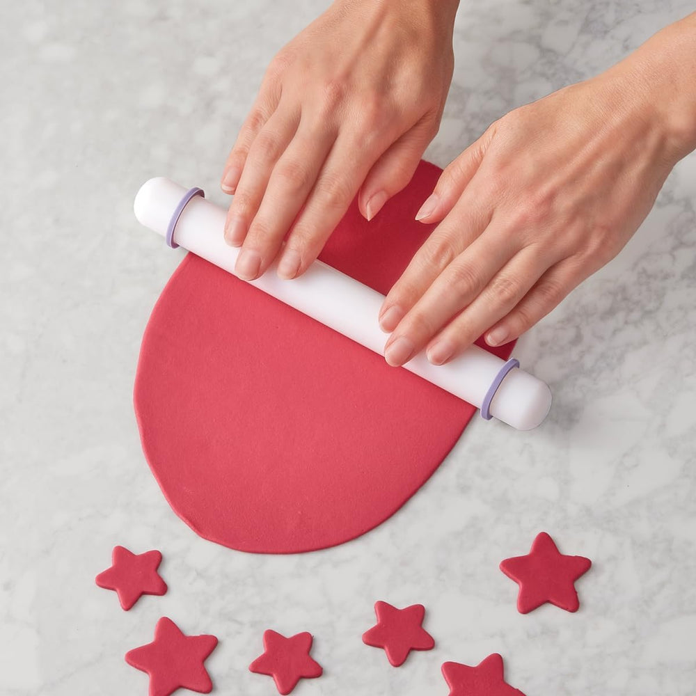 Wilton Perfect Height Rodillo 22,5cm, Rodillo para Fondant y Mazapán