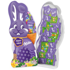 Milka Naps Smiling Bunny - Chocolate de Pascua con leche alpina en una encantadora caja de regalo - 115 g