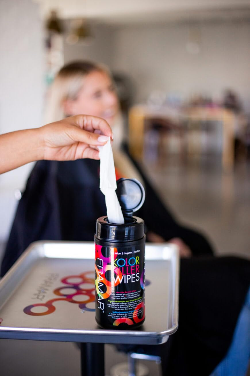 FRAMAR Demachiant pentru păr vopsit - Demachiant pentru păr vopsit, Demachiant pentru păr vopsit, Demachiant pentru păr vopsit, Accesorii pentru vopsirea părului, Demachiant pentru păr vopsit, Demachiant pentru păr vopsit - 100 șervețele Vopsea pentru par Naty Shop