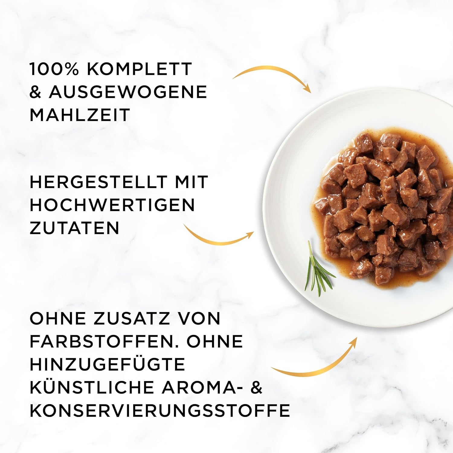 Hrană umedă pentru pisici Gourmet Gold Fine Composition cu vită și pui, pachet de 12 (12 x 85g)