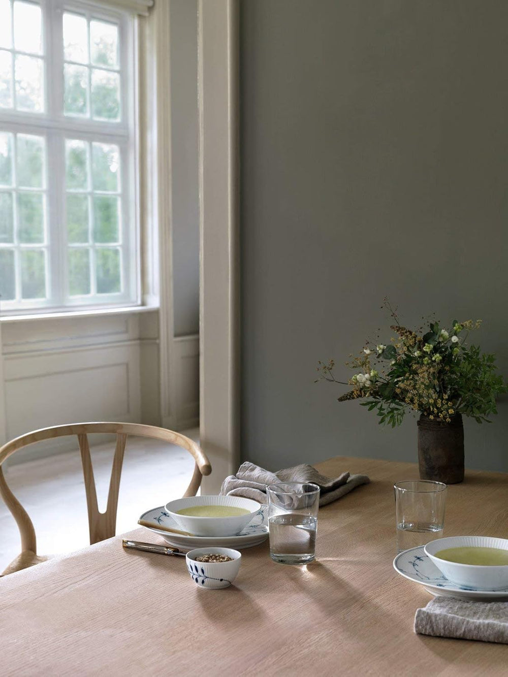 Zahărniță Mega din Porțelan Albastru-Alb, 10 cl, Pictată Manual, 1017342