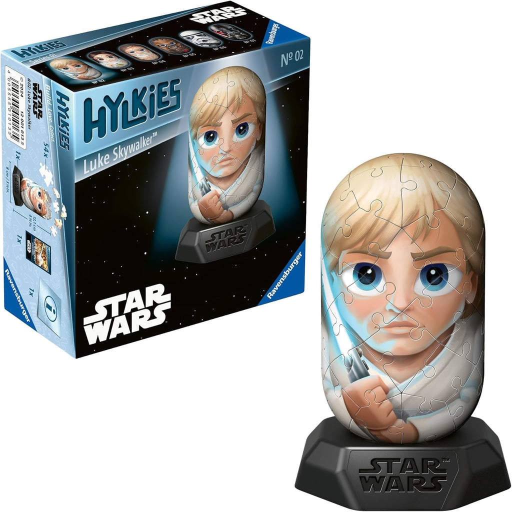 Ravensburger Hylkies: Figurine de colecție Star Wars de asamblat singur - Figura #03 - Prințesa Leia - Construiește, îndrăgostește-te, colecționează - Mini figurine pentru fanii Star Wars Action figures Naty Shop Luke Skywalker