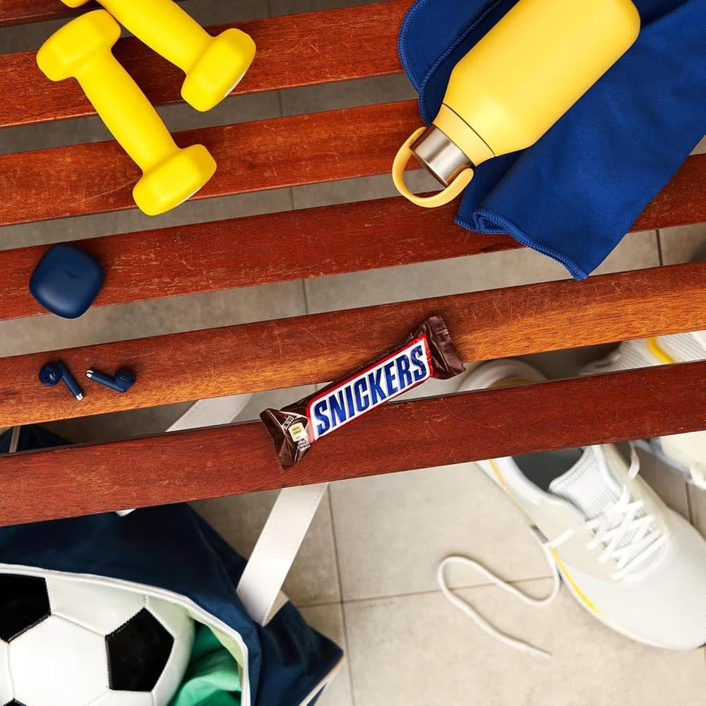Snickers Chocolate Bar Cacahuete Caramelo Paquete de 5 barras | Merienda de fútbol | (1x5x50g)