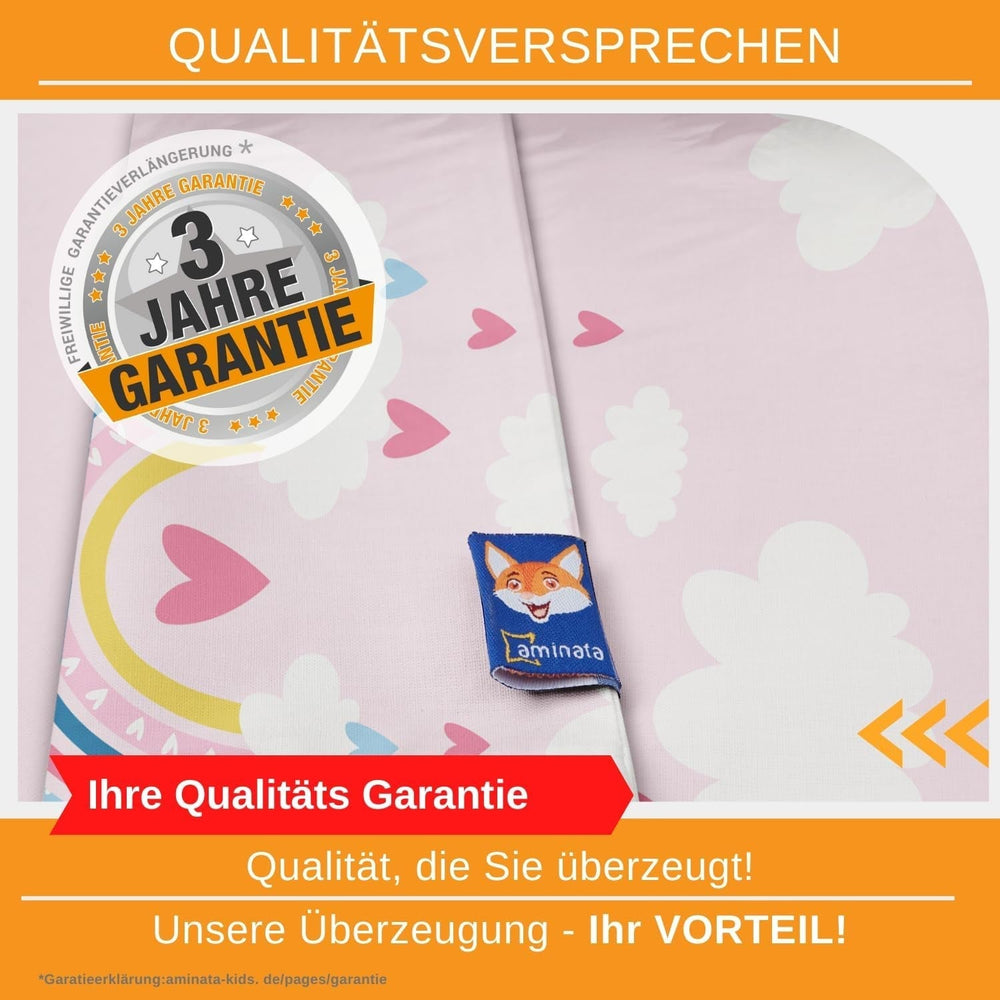 Aminata Kids Ropa de cama para niños, arcoíris, reversible Ropa de cama - infantil Naty Shop