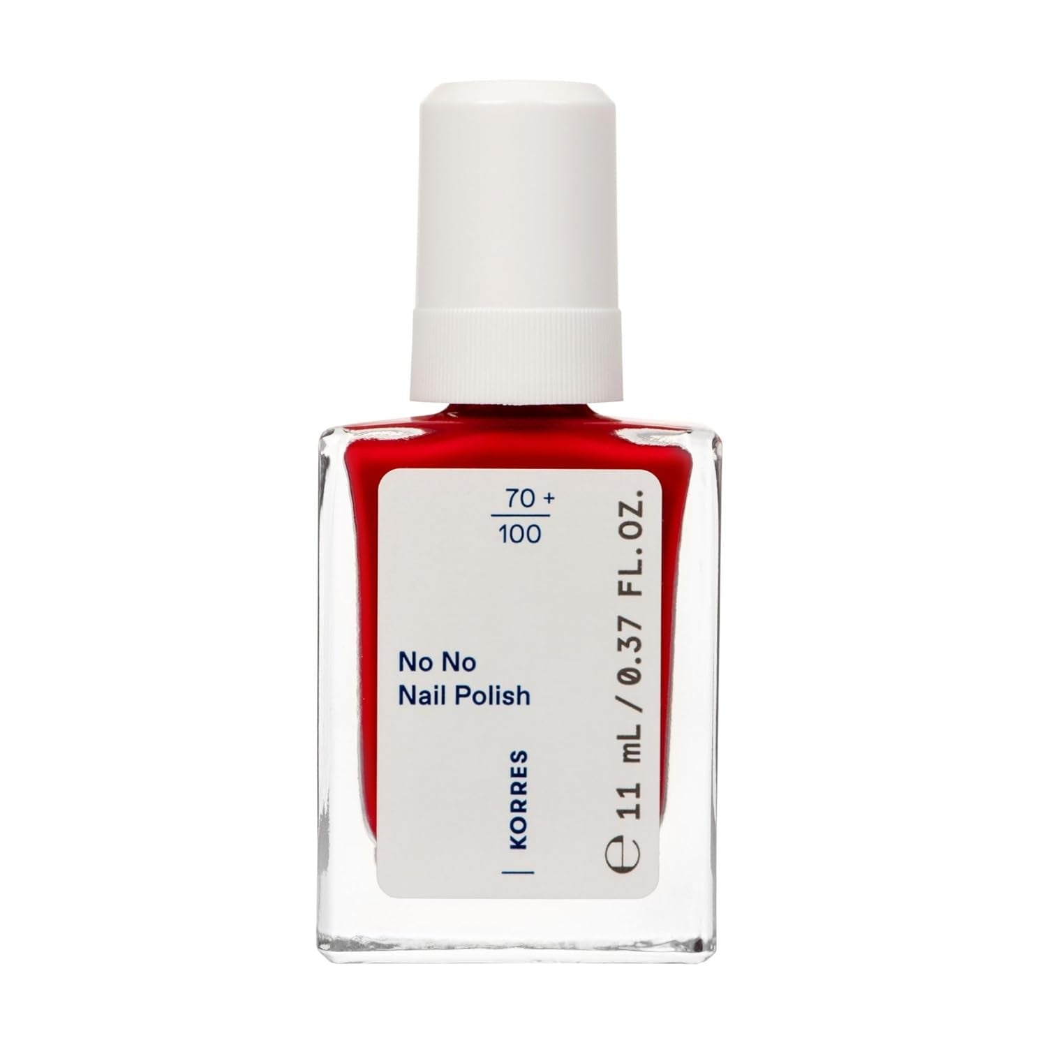 KORRES No No base de esmalte de uñas - base 10% vegana sin liberación, para un color duradero y resistente a las astillas, 11 ml - uñas cuidadas de forma natural, sin sustancias nocivas