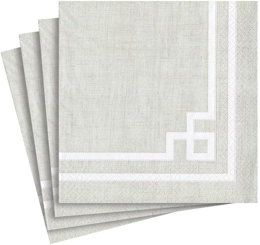 Divertisment cu șervețele de cocktail, Rive Gauche, auriu și alb, 20 de bucăți