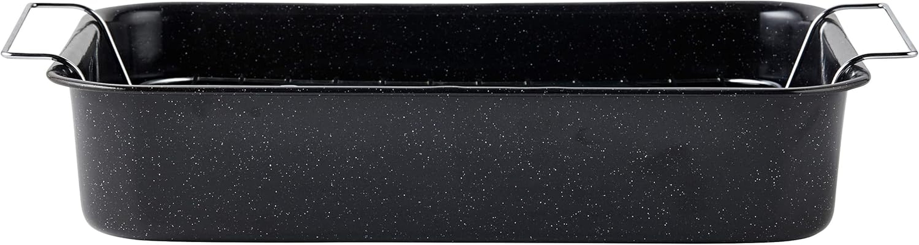 Russell Hobbs CW9161 Romano 34Cm Esmalte Bräter - Mit Gitter, Rechteckige Auflaufform Mit Rost, Spülmaschinenfest Ofenform, Grill Auflaufform, Bratform Für Backofen Ofenbeständig Bis 230 Grados Moldes y bandejas para repostería Naty Shop