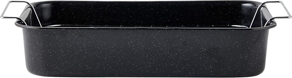 Russell Hobbs CW9161 Romano 34Cm Esmalte Bräter - Mit Gitter, Rechteckige Auflaufform Mit Rost, Spülmaschinenfest Ofenform, Grill Auflaufform, Bratform Für Backofen Ofenbeständig Bis 230 Grados Moldes y bandejas para repostería Naty Shop