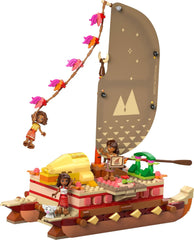 LEGO Ç€ Disney Moana 2: Balsa de aventuras de Moana - Barco de juguete con velas, cubierta extraíble, fogata y 3 minimuñecas, incluidas Loto y Moni - Regalo para niñas mayores de 6 años y fans - 43270 Juegos de construcción Beuche den LEGO-Store