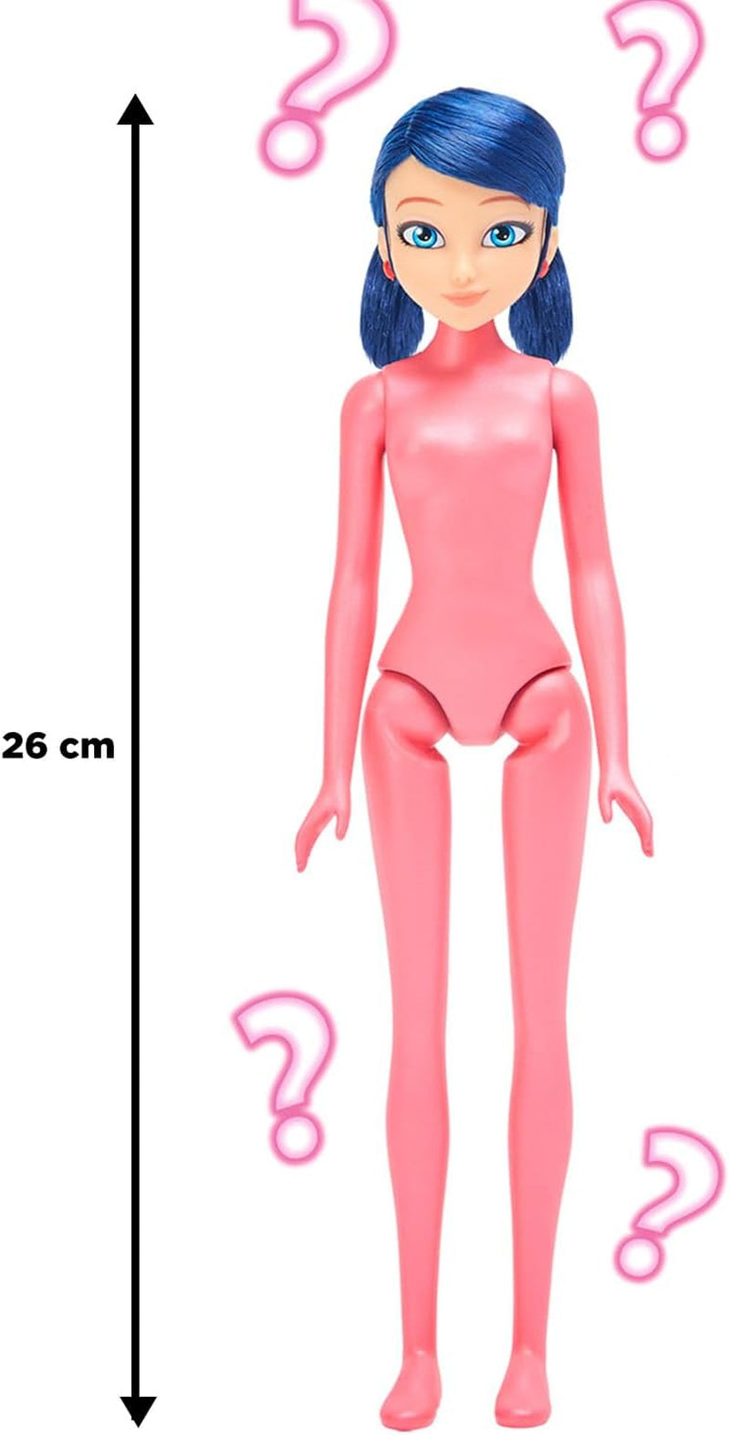 Bandai - Miraculous Ladybug - Muñeca Marinette Cambio De Color Sorpresa - Muñeca Articulada Miraculous, 26 Cm + 3 Sorpresas - Modelo Aleatorio - P50390 Muñecas Naty Shop
