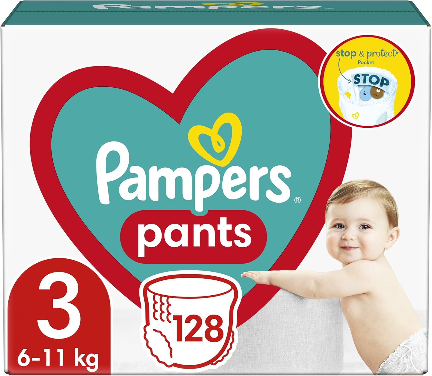 Pampers (versión antigua), pantalones niños/niñas 4 176 uds.