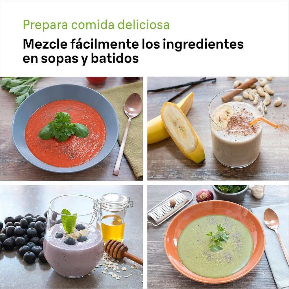 Braun Household Hogar Multiquick 7 Batidora de brazo, Spritzschutz-Technologie, Spülmaschinenfest, Bpa-Freier Kunststoffbecher, MQ7000, 1000 W, Weiß Kitchen Naty Shop