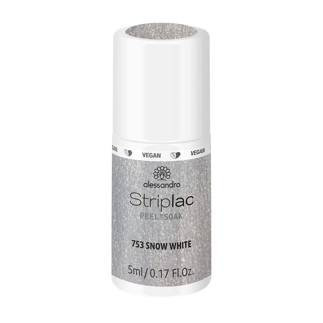 alessandro Striplac UV-Nagellack Flat White – Schonend und langanhaltend – Einfache Entfernung dank Peel-Off-Technologie – Vegan und tierversuchfrei – 8 ml