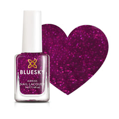 Esmalte de uñas para niños Bluesky: todo con purpurina, rosa. Esmalte de uñas para niños fácil de despegar, no tóxico, a base de agua, no se desliza, 5 ml