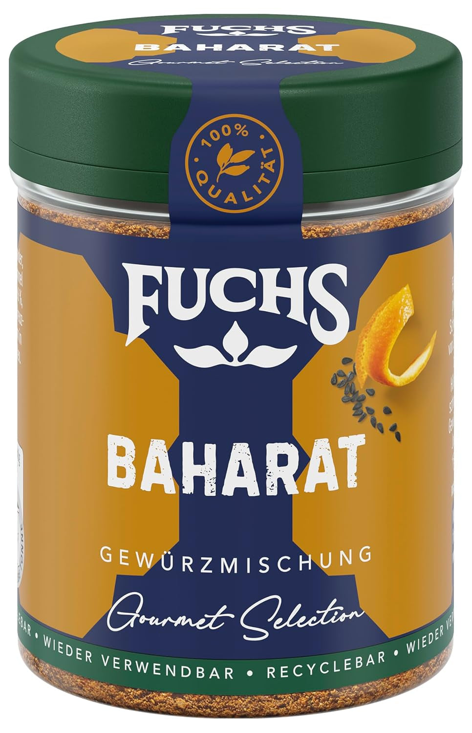 Fuchs Gewürze Gourmet Selection Naher Osten-Afrika – Dukkah Gewürzmischung, nachfüllbarer Gewürz Mix, zum Verfeinern von Fisch und Lamm, vegano, 50 g
