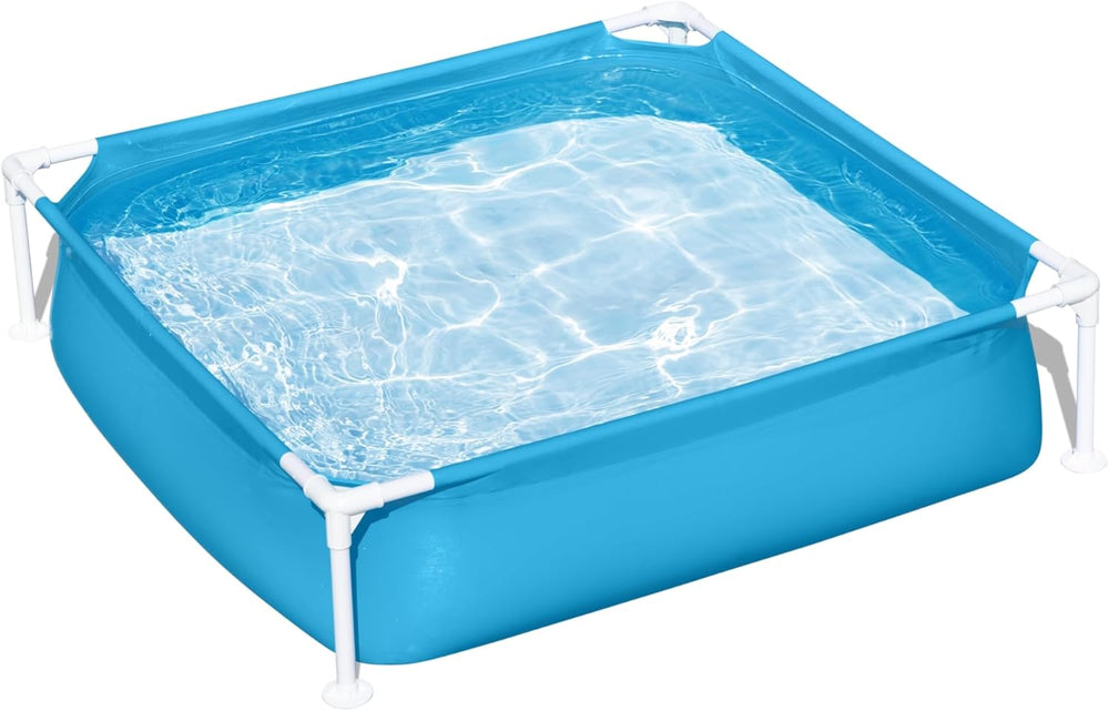 Piscina Bestway My First Frame 122 x 122 x 30,5 cm, azul, rectangular