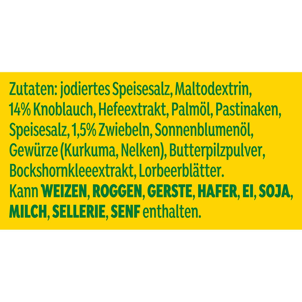 Knorr Würzmischung Garlic Aromat für schnelle Gerichte zum Würzen und Verfeinern von Pasta, Pizza, Gemüse und más 90 g