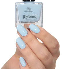 Esmalte de uñas HÍBRIDO alessandro Blueberry Slush - azul pastel - Uñas perfectas en solo 3 pasos, sin LED - ¡dura hasta 10 días! 8ml
