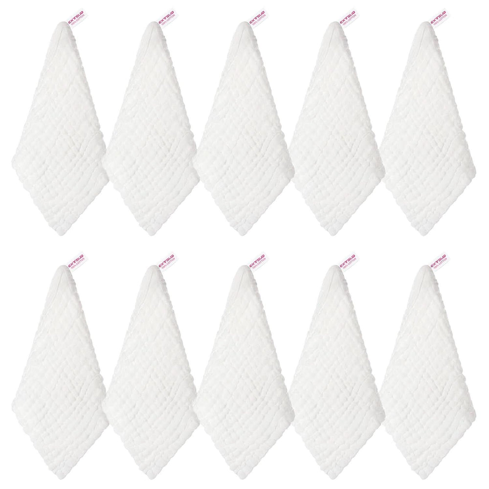 EXTSUD toallitas bebe, pack de 10 toallitas bebe muselina Madre e Niño Naty Shop