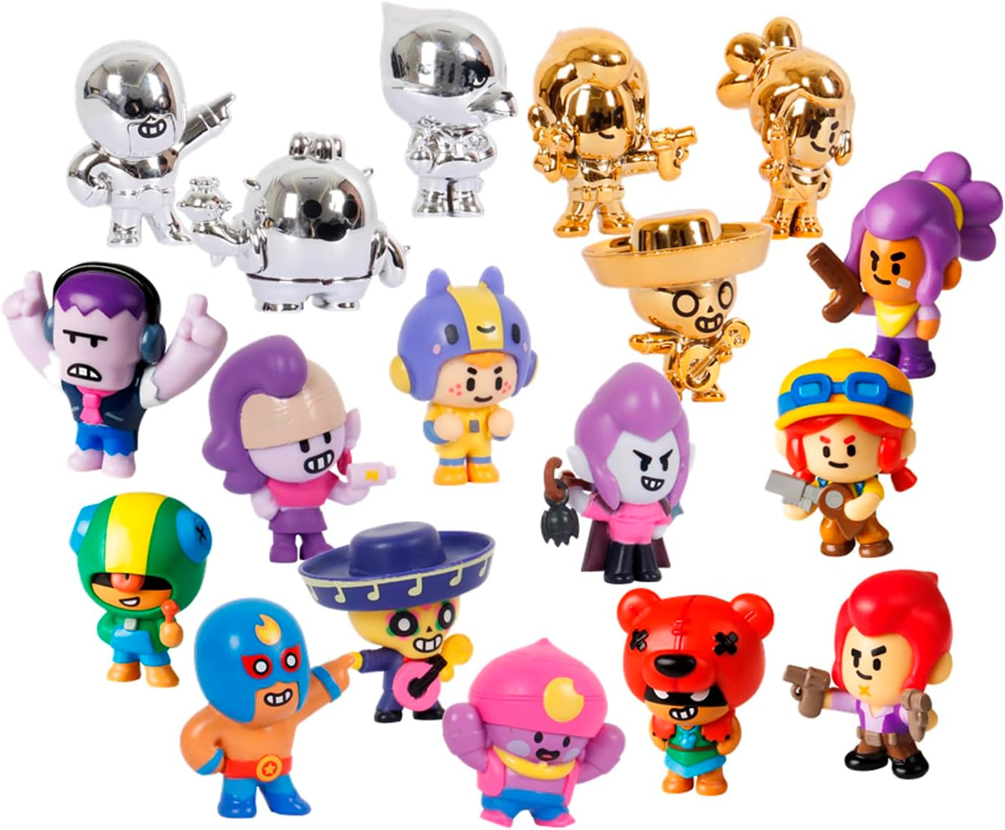 Bizak Brawl Stars 64112017-1 Figura 1 Pieza Figura 4cm en Caja Sorpresa Juego de Lucha Multijugador Edad 3+ Figuras de Acción Naty Shop