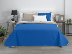 Estoralis | AVA | Cuvertură Boutique Reversibilă | Pentru toate anotimpurile | Culoare - gri/albastru | Pentru pat de 120/135 cm. pat. (230 X 270 Cm. Ancho X Alto) | Cuvertură cu matlasare Plapumi si pilote Naty Shop Titlu implicit