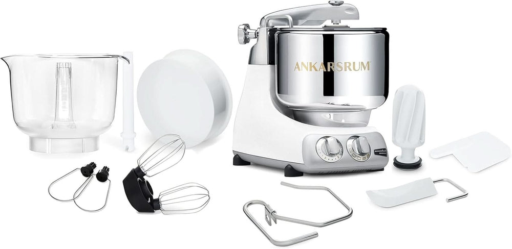 Ankarsrum - Asistente Original Base Máquina De Cocina Crema AKM6230MW Mineral Blanco Madre E Hijo Naty Shop
