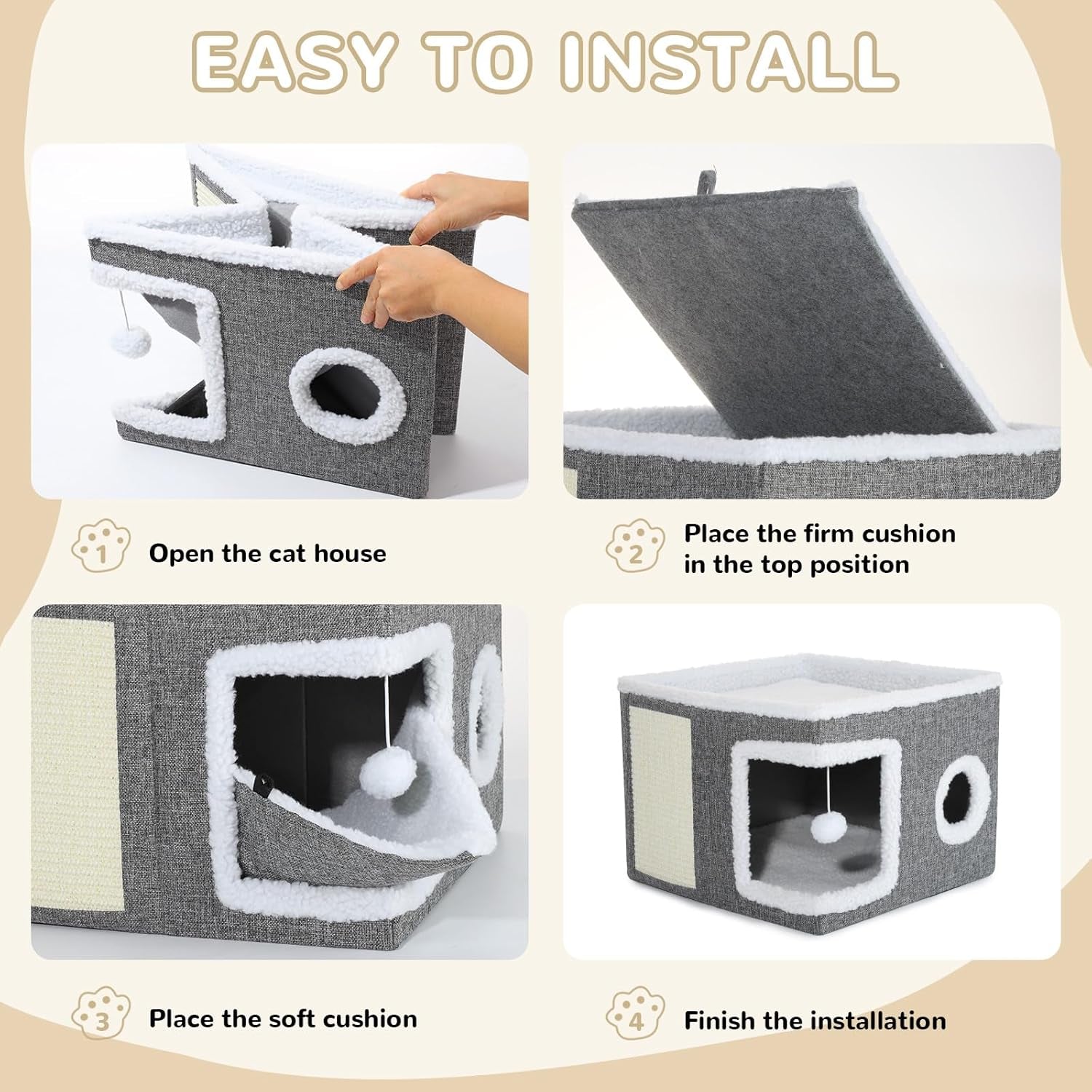 Pături & Mobilier, Animale de companie, Peșteri & Case, Pisici, Paturi pentru pisici, Pisici - culcusuri, saltele