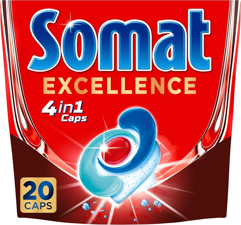 Somat Excellence 4En1 Cápsulas (141 Cápsulas), Detergentes Para Lavavajillas De Rápida Disolución Detergentes De Cocina Naty Shop 20 Cápsulas Fresco
