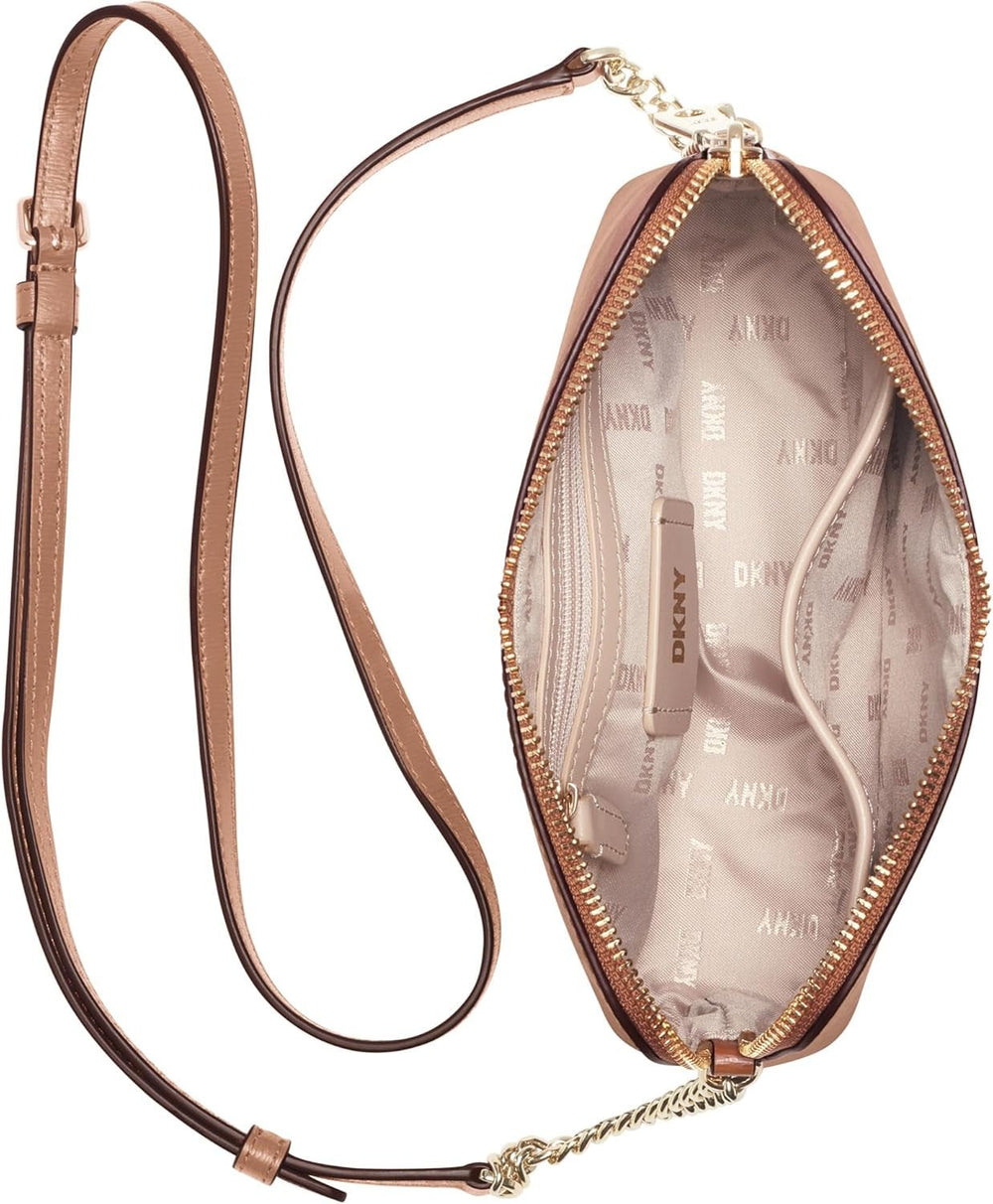 Crossbody Bryant pentru femei DKNY, caju, o mărime UE Genti Femei Naty Shop