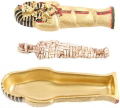 Cutie de aur egipteană Tutankhamon Sarcophagus Trinket Box cu mumie ES45 Statuete si sculpturi Naty Shop