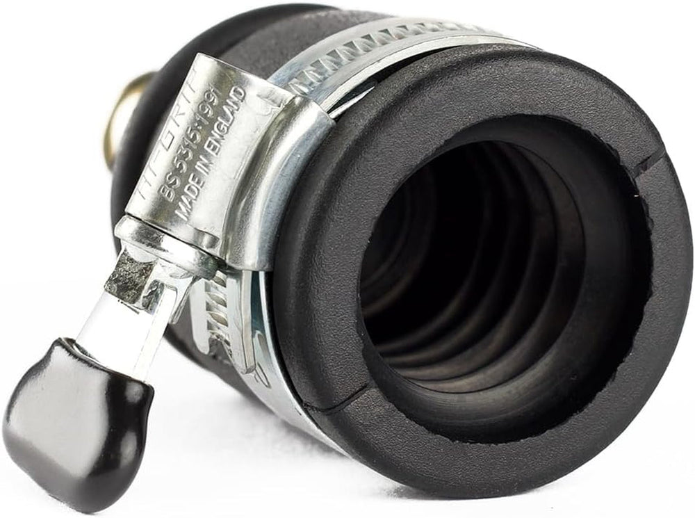 Conector pentru robinet cu prindere prin împingere | Diametru 20-30 mm | Alamă masivă | Sigur și durabil | Fixare sigură | Robust și rezistent la coroziune, negru/argintiu/auriu