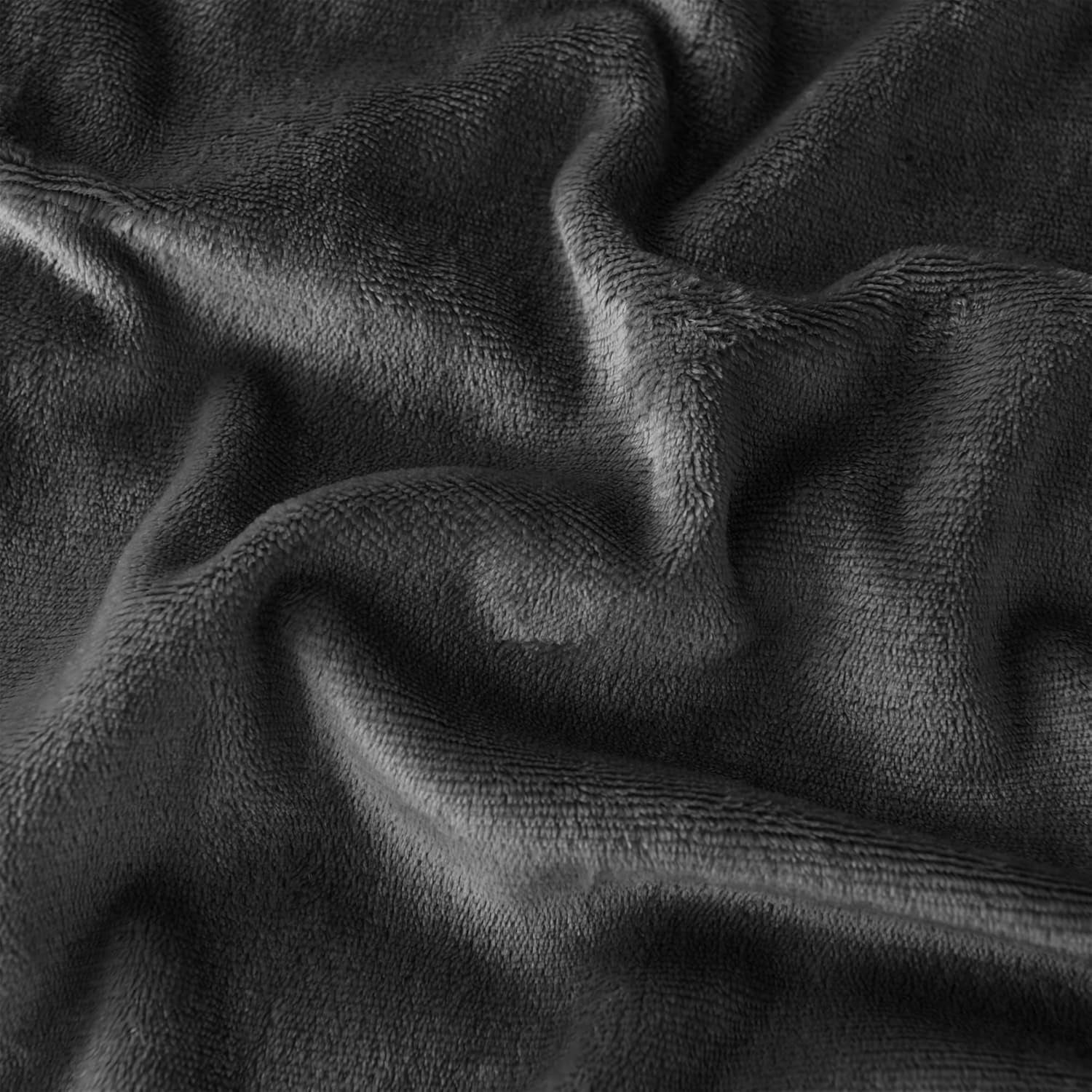 Manta Acogedora 150X200Cm Manta De Lana Negra Manta Living Sherpa Sofá Manta para Sofá Cálido Invierno Suave (Negro, 150X200Cm) Good Nite Beds and Blankets