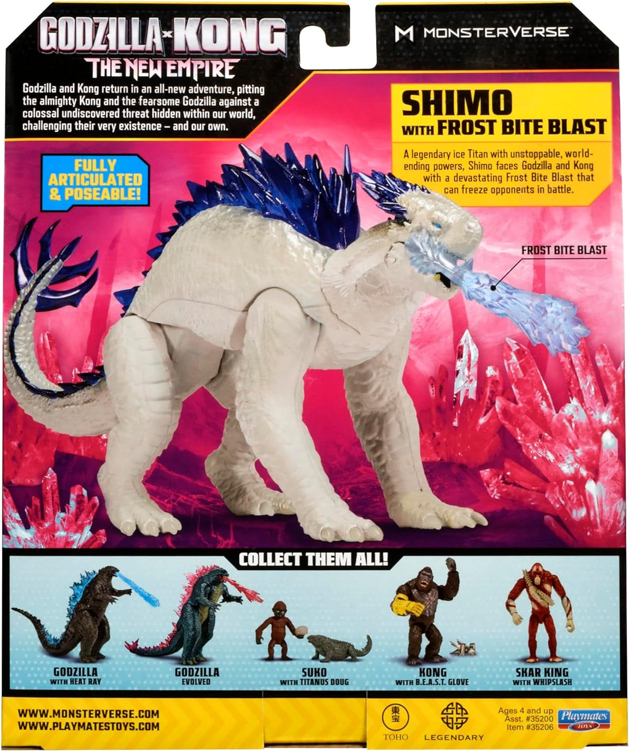 Godzilla X Kong Monsterverse 7.6 Cm Action Figure Basic Series - Shimo cu Frost Bite Blast Action figures Naty Shop